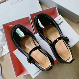 Wexleyjesus Candy Color Harajuku Platform Mary Jane Shoes Women Gothic Retro Patent Leather Loafers Designer Fashion Buckle Strap Flats