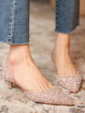 Wexleyjesus Rhinestone Shiny Pumps