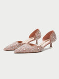 Wexleyjesus Rhinestone Shiny Pumps