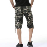 Wexleyjesus  Summer Cargo Shorts Men Camouflage Cotton Casual Knee Length Pants Mens Brand Clothing Comfortable Camo Cargo Shorts