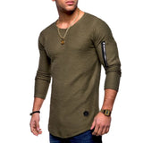 Wexleyjesus New Tshirt Men's Spring Autumn T Shirt Men Long Sleeved Cotton Causal Bodybuilding Folding O Neck Tshirt Tops Tees Men