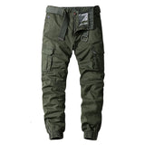 Wexleyjesus Cargo Pants Men Cotton Casual Pants lastic Outdoor Hiking Trekking Tactical Sweatpants Men Military Multi-Pocket Combat Trousers