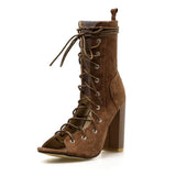 Wexleyjesus Luna Lace Up Heels