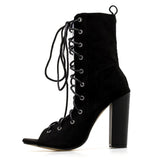 Wexleyjesus Luna Lace Up Heels