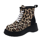 Wexleyjesus Leopard Lace Up Boots