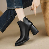 Wexleyjesus Women Suede Ankle Boots Pointed Toe Elegant High Heels Shoes Woman 2025 Trend Fashion Winter Dress New Pumps Chelsea Boots Mujer