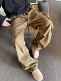 Wexleyjesus Wide Cargo Pants Men Baggy Oversize Cargo Trousers Male Oversize  Loose Casual Streetwear Hip Hop Pocket Spring