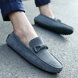 Wexleyjesus High Quality Mens Loafers Fashion Suede Leather Outdoor Casual shoes Classic Slip On Soft Driving Moccasins Peas shoes