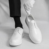 Wexleyjesus White Classic Office Men Shoes Wedding Men Formal Shoes Luxury Fashion Groom Wedding Shoes Men Oxford Shoes Dress Leather Shoes