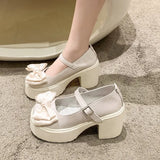 Wexleyjesus New White Platform Heels Women Shoes Vintage Girls High Heel Platform Lolita Shoes Japanese Style College Student Shoes