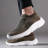 Wexleyjesus Male Sneakers New Slip on Sock Casual Shoes Men Loafers Footwear Male Mocassin Walking Shoes Sneakers Running Shoes for Men