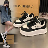 Wexleyjesus Versatile Muffin Thick-soled Heightening Board Shoes, New Spring and Autumn High-end Casual Sports Shoes