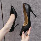 Wexleyjesus  New 6 cm 8 cm 10 cm women's black Heels Party Stilettos heels Latin Dance Shoes Fashion comfortable work shoes