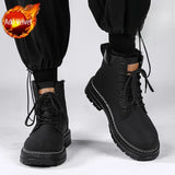 Wexleyjesus Snow Boots for Men Platform Lace Up Casual Winter Shoes Man Offer Luxury Fur New in Brands Warm Cold Proof Comfortable Footwear