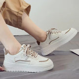 Wexleyjesus New Designer Platform Running Sneakers Women Tennis Shoes Woman Walking Chunky Sneakers White Casual Slip on Vulcanized Shoes