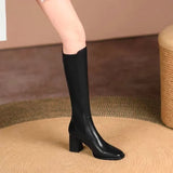 Wexleyjesus Knee Thigh High Sock Boots Woman Winter 2024 Boot New in  Long Shoes for Women Elegant Autumn Brown Wedges Elastic Hot