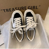 Wexleyjesus High on Platform Canvas Women's Shoes Lace Up Female Footwear Low Whit Summer 2024 Designer Autumn Shoe Offer New Luxury