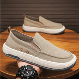 Wexleyjesus Men's Canvas Shoes 2024 New Autumn Breathable Linen Skateboard Shoes Korean Version Flat Bottom Anti Slip Comfort Casual Shoes