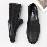 Wexleyjesus Mens Loafer Genuine Cow Leather Dress Shoes Natural Breathable Moccasins Leisure Shoe Luxury Brand Moccasins Retro Italian Shoes