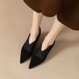 Wexleyjesus Pointed Toe Women Ankle Boots Suede High Heels Shoes Elegant Sexy Stilettos Women Trend New Fashion Pumps Dress Snow Botas Mujer