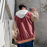 Wexleyjesus Spring Baseball Clothes Couple Japanese College Corduroy Uniform Jackets Harajuku Style Retro Hong Kong Flavor Jacket Top