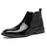 Wexleyjesus Stylish Casual Leather Shoes Male New Fashion Men Ankle Boots Slip on Formal Business Footwear Leisure Walk Mens Chelsea Boots