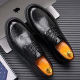 Wexleyjesus Leather Shoes Comfort Men's Shoes 2023 Spring Summer New Men Breathable Outdoor Casual Shoes Business Formal Shoes