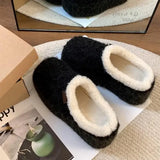 Wexleyjesus Shoes Woman 2024 Female Slippers Fur Flip Flops Cover Toe Platform New Plush Slides Shoes Woman 2024 House Slippers Platform 