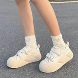 Wexleyjesus Kawaii Sports Shoes Women's Platform Sneakers Tennis Female Spring Summer 2024 Flats Casual White Vulcanize Cute Skateboard