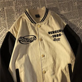 Wexleyjesus Hip-hop Baseball Coat Men and Women Clothing Autumn Winter New American High Street BF Preppy Style Loose Varsity Jacket