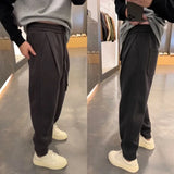 Wexleyjesus Autumn New Solid Color Simple Casual Pants Men's Trendy Fashion Versatile Loose Sports Pants Male Clothing