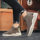 Wexleyjesus Men's Boots Trendy 2025 Rubber Lace Up Male Shoes Non Slip Retro Size 45 Cheap Low Price Sale High Quality Offers Casual 44 New