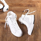 Wexleyjesus Women Denim Casual Canvas Shoes Female High Top Couple Trainers Lace Up Men Sneakers Ladies Basket Femme Tenis Feminino Black 44