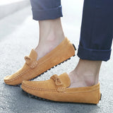 Wexleyjesus High Quality Mens Loafers Fashion Suede Leather Outdoor Casual shoes Classic Slip On Soft Driving Moccasins Peas shoes