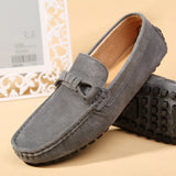 Wexleyjesus High Quality Mens Loafers Fashion Suede Leather Outdoor Casual shoes Classic Slip On Soft Driving Moccasins Peas shoes