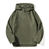 Wexleyjesus Men's Hoodies Spring Autumn Winter Outdoor Fleece Jacket Warm Cold-proof Thickened Hooded Double-sided Sweatshirt Jackets