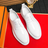 Wexleyjesus White Classic Office Men Shoes Wedding Men Formal Shoes Luxury Fashion Groom Wedding Shoes Men Oxford Shoes Dress Leather Shoes