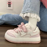 Wexleyjesus Pink Platform Sneakers Kawaii Women's Sports Shoes Casual Vintage Cute Vulcanize Harajuku Tennis Female Flats Lolita