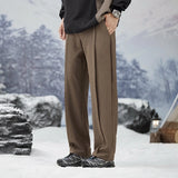 Wexleyjesus 2024 New Autumn Casual Suit Pants  Korean Men's Pants Straight Loose Sweatpants Soft Wide Leg Long Baggy Business Trousers