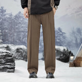 Wexleyjesus 2024 New Autumn Casual Suit Pants  Korean Men's Pants Straight Loose Sweatpants Soft Wide Leg Long Baggy Business Trousers