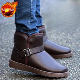 Wexleyjesus Slip-On Winter Shoes Man Flat Booties Ankle Fur Fleece Brands Work Snow Boots for Men Casual Footwear New in Cotton Shoe Offer