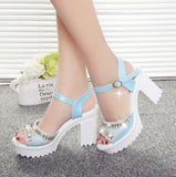 Wexleyjesus Designer  new sexy fashion women's sandals summer diamond fish mouth muffin platform High heels casual slippers womens shoes