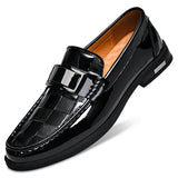 Wexleyjesus Patent Leather Loafers Men Casual Shoes For Gentleman Loafer Formal Shoes Instappers Heren Big Size 47 48