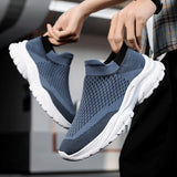 Wexleyjesus New Men's Shoes High Quality Casual Shoes Men Slip-On Sneakers Man Big Shoes Running Shoes Breathable Tenis Shoes Summer