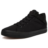 Wexleyjesus Black Sneakers Canvas Height Increasing 3cm Cool Young Male Footwear Breathable Cloth Mens Casual Shoes