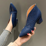 Wexleyjesus New Women for Shoes Casual Pumps Short Boots Sexy High Heels Pointed V-mouths Ladies Dress shoes OL Daily Shoes