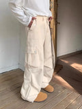 Wexleyjesus Wide Cargo Pants Men Baggy Oversize Cargo Trousers Male Oversize  Loose Casual Streetwear Hip Hop Pocket Spring