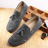 Wexleyjesus Elegantes Style Mens Shoes Casual Spring Summer Men Loafers Tassel Leather Moccasins Men Comfy Breathable Slip on Boat Shoes