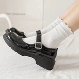 Wexleyjesus 5 pair /Lot Socks for Women Ruffle Cotton Middle Tube Ankle Short Breathable Black White set Spring Autumn