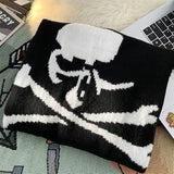 Wexleyjesus Hip Hop Streetwear Men Pullover Gothic Fall New Fashion Knitwear Couple Loose Knitted Sweater Men Women y2k Knitted Sweater